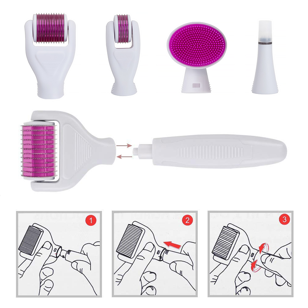 6 in 1 derma roller display