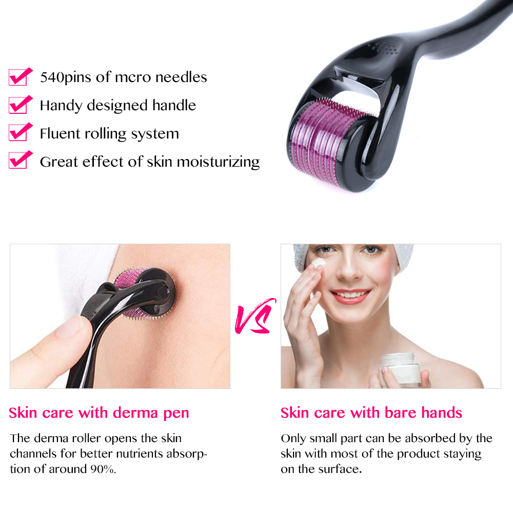 derma roller effection VS handle way