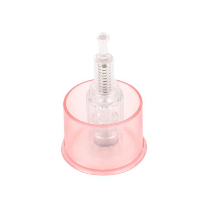 Detachable cap to sterilize the needle cartridge.