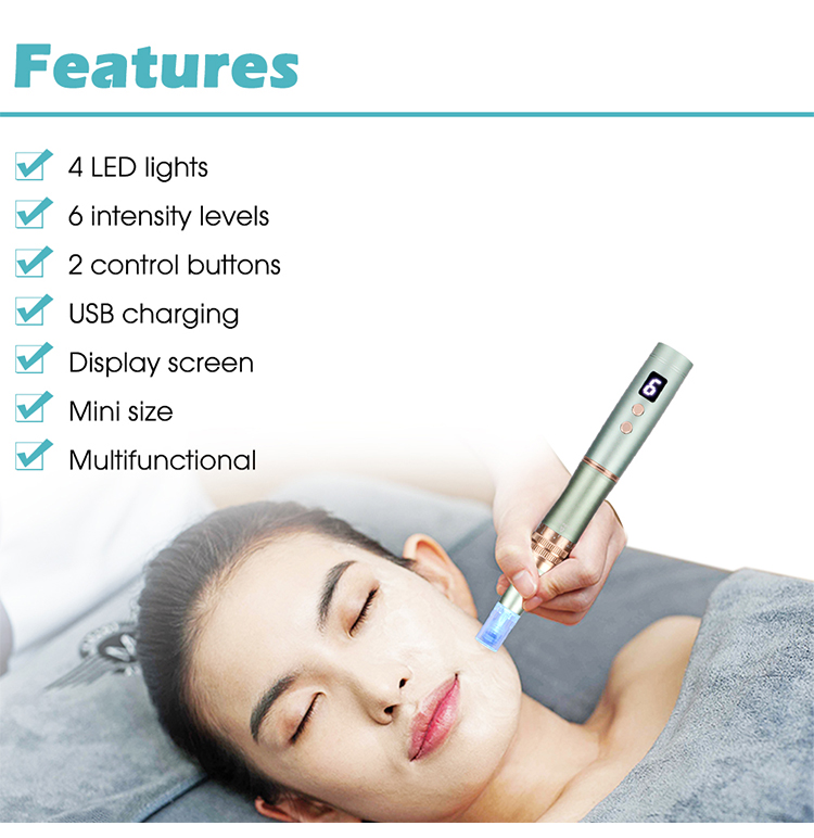 Nanoelectric Micro-needling LED Pen - Features