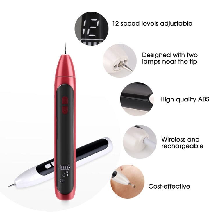 Ionization Carbonization Home Use Permanent Mole Removal Pen - Functions