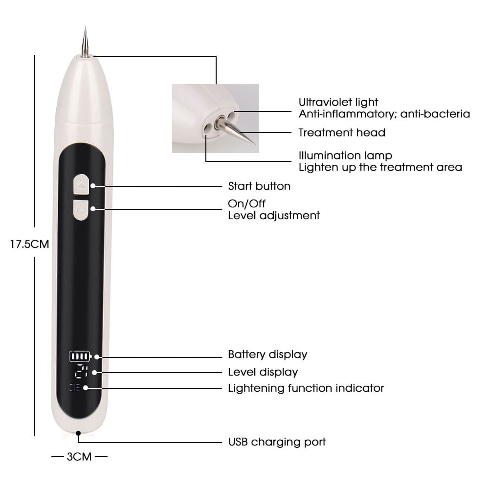 Ionization Carbonization Home Use Permanent Mole Removal Pen-4